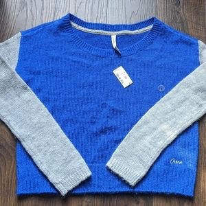 Aeropostale blue and gray sweater, nwt